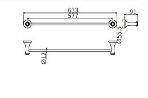 Полотенцедержатель CeramaLux Valencia 88508G золото купить в интернет-магазине сантехники Sanbest