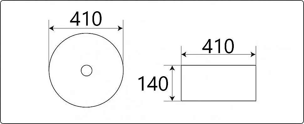 Раковина накладная CeramaLux NC 41 J2023 матовое золото купить в интернет-магазине Sanbest