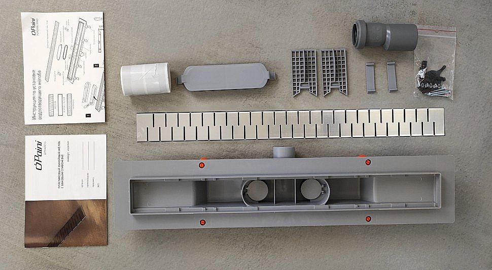 Душевой лоток PAINI Medium CH450MN 45 с рамкой, хром купить в интернет-магазине Sanbest