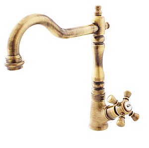 Смеситель для раковины Rav-Slezak Morava retro MK394/8SM бронза купить в интернет-магазине сантехники Sanbest