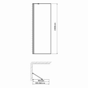 Душевое ограждение WasserKRAFT Aller 100 10H10-RP100 стекло прозрачное/профиль хром купить в интернет-магазине Sanbest