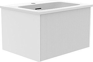 Тумба с раковиной LA FENICE TERRA Bianca 60 белая для ванной в интернет-магазине Sanbest