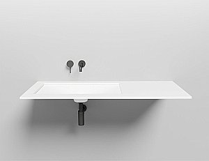 Раковина врезная снизу столешницы Salini MAREA 13 1802213M 70 из искусственного камня S-Stone, белая матовая купить в интернет-магазине Sanbest