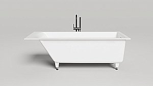 Ванна Salini Cascata S-Stone 170х75 104323M белая матовая купить в интернет-магазине Sanbest