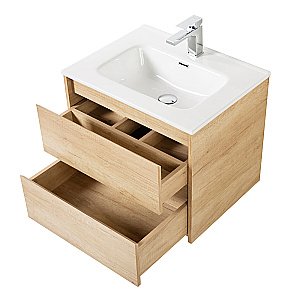 Тумба с раковиной BelBagno KRAFT 70 2C-SO/BB700ETL Rovere Nebrasca Nature для ванной в интернет-магазине Sanbest