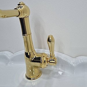 Смеситель для раковины Gattoni Orta 2741/27D0oro NEW купить в интернет-магазине сантехники Sanbest