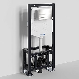 Инсталляция для унитаза WasserKraft Dill 61TLT.010.ME.BN04 с кнопкой никель купить в интернет-магазине сантехники Sanbest