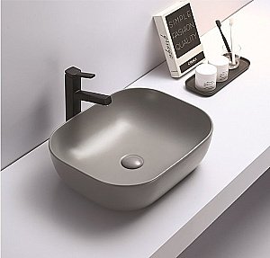 Раковина накладная CeramaLux NC 50,5 78104MH-5 светло-серая купить в интернет-магазине Sanbest