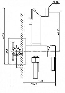 Гигиенический душ Orange Karl M05-888cr хром купить в интернет-магазине сантехники Sanbest