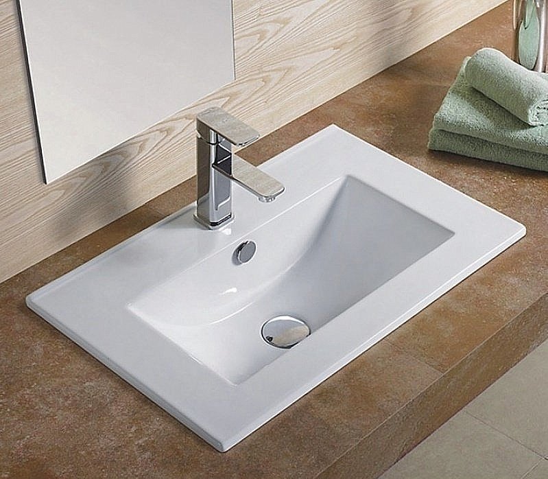 Раковина Ceramalux N 81 YJ-803-80 белая купить в интернет-магазине Sanbest