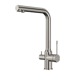 Смеситель для кухни Elghansa 56A5026-Steel нержавеющая сталь матовая купить в интернет-магазине сантехники Sanbest