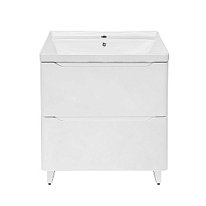 Тумба с раковиной Azario Lotos 70/2 Н CS00081986 белая для ванной в интернет-магазине Sanbest