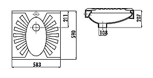 Чаша Генуя CREAVIT TP595 купить в интернет-магазине Sanbest