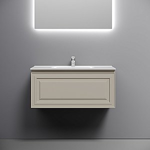 Тумба с раковиной Sancos Very 90 VR90CE бежевая матовая для ванной в интернет-магазине Sanbest