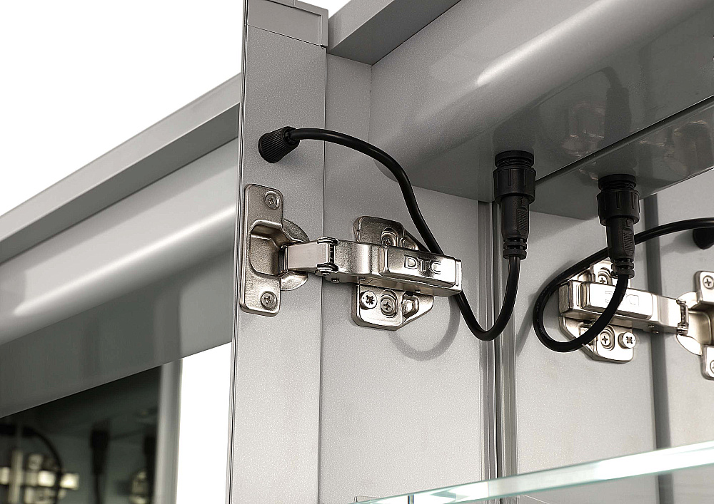 Зеркальный шкаф Aquqtek AQ7904-MLC 90х70 хром купить в интернет-магазине сантехники Sanbest