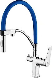 Смеситель для кухни Lemark Comfort LM3074C-Blue купить в интернет-магазине сантехники Sanbest