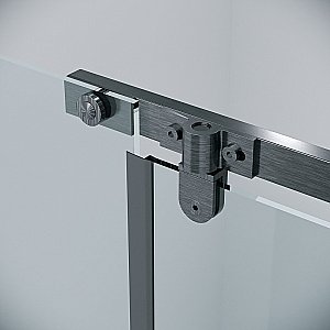 Душевая дверь Grossman Pragma 110 100.K33.03.110.42.00 стекло прозрачное/профиль графит сатин купить в интернет-магазине Sanbest