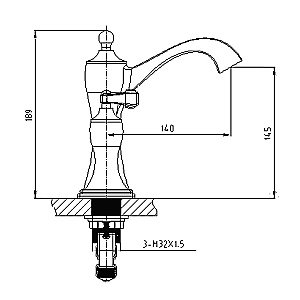 Смеситель для раковины Timo Unari 7511/04F купить в интернет-магазине сантехники Sanbest