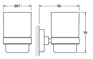 Держатель со стаканом ARTWELLE Harmonie HAR 012 купить в интернет-магазине сантехники Sanbest