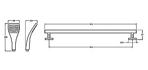 Душевая штанга Jacob Delafon EO E99940-CP купить в интернет-магазине сантехники Sanbest