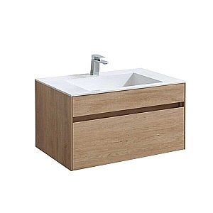 Тумба с раковиной Vincea Chiara 80 N.Oak для ванной в интернет-магазине Sanbest