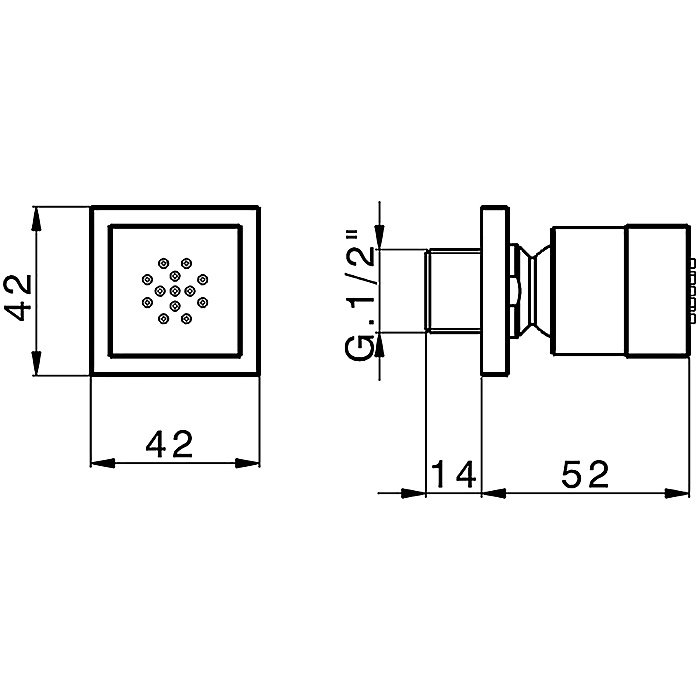 Форсунка для душа Cisal CHERIE DS01509021 круглая/хром купить в интернет-магазине сантехники Sanbest