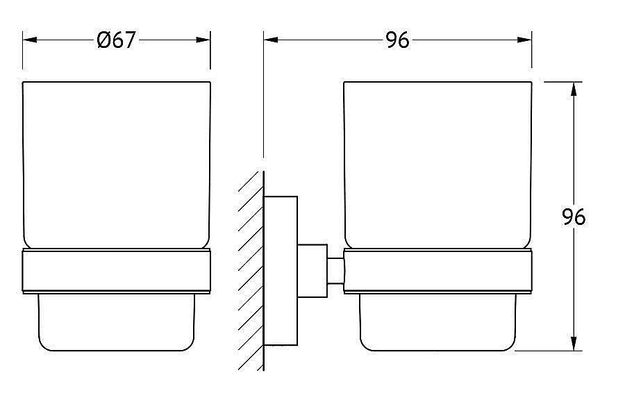 Держатель со стаканом ARTWELLE Harmonie HAR 012 купить в интернет-магазине сантехники Sanbest