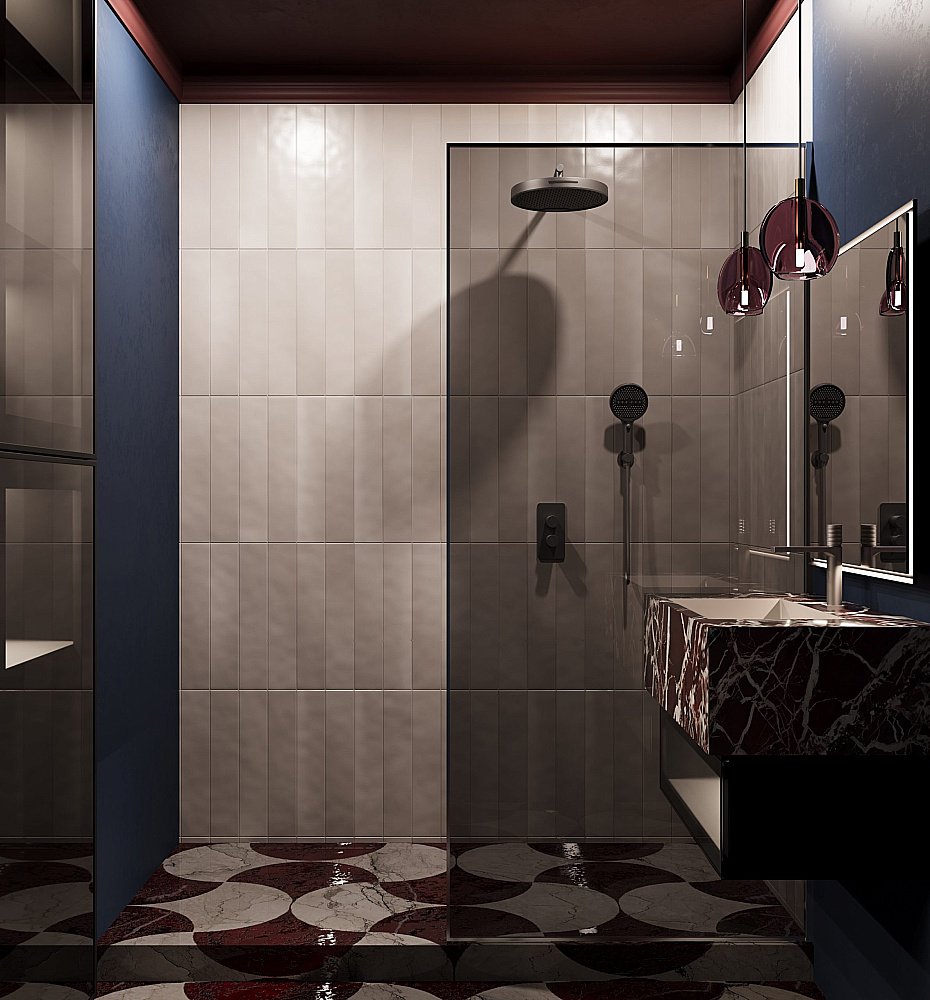 Душевая система Vincea Domus VSFW-5DM0GM вороненая сталь купить в интернет-магазине сантехники Sanbest