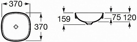 Раковина Roca Inspira 37 32750R000 белая купить в интернет-магазине Sanbest