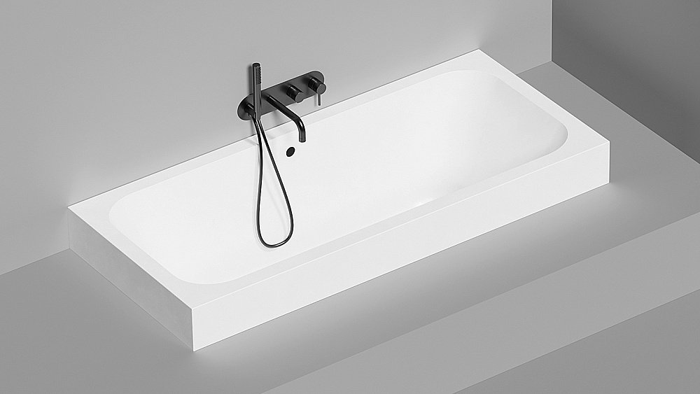 Ванна Salini Orlanda Axis S-Sense 170х75 103313M белая матовая купить в интернет-магазине Sanbest