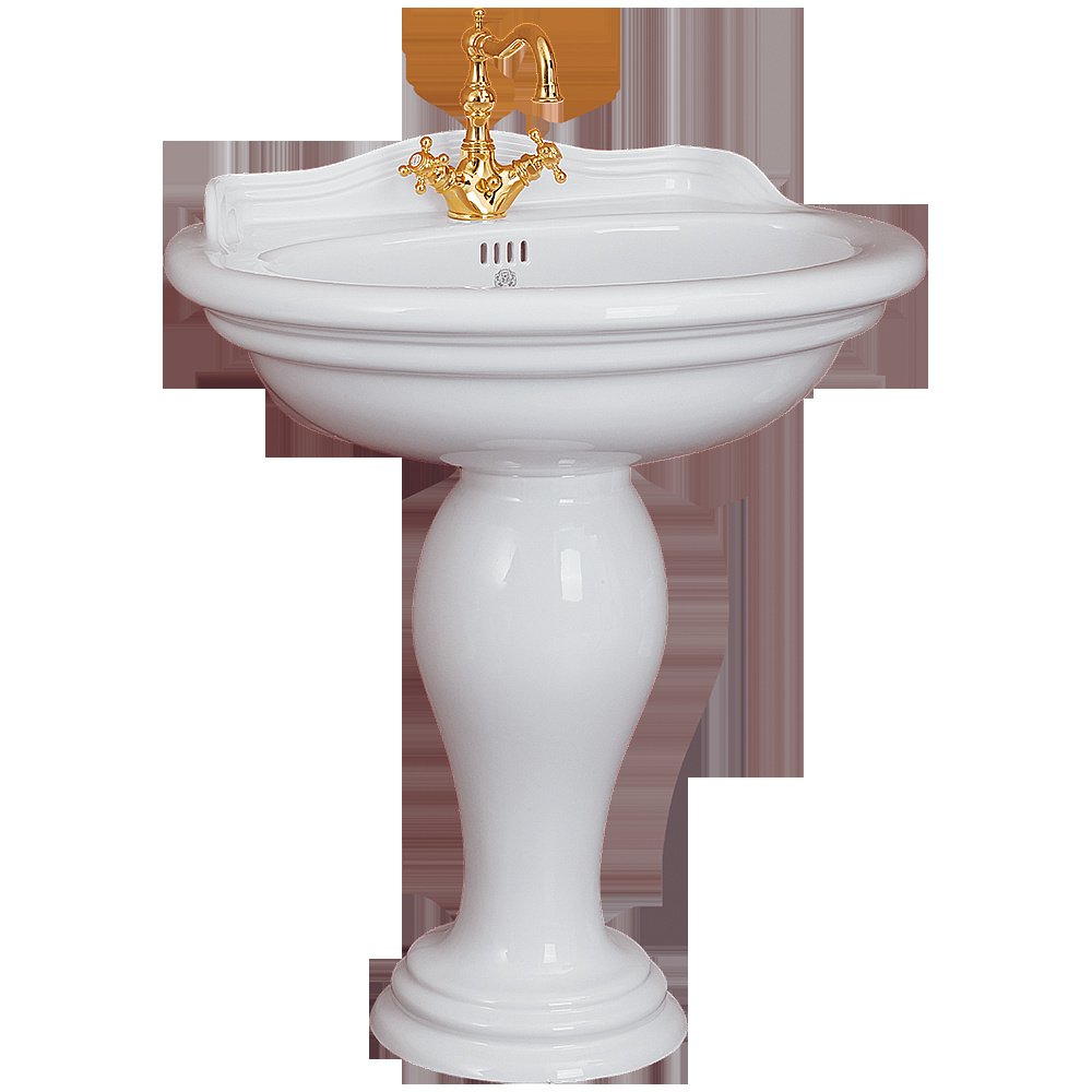 Раковина на пьедестале Migliore Milady 77 30404 белая купить в интернет-магазине Sanbest