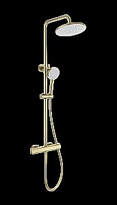 Душевая система с термостатом WONZON & WOGHAND STAY 1 WW-B3051-A-BG брашированное золото купить в интернет-магазине сантехники Sanbest