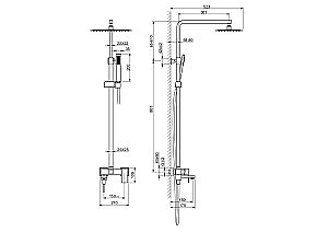 Душевая система Aquatek ЛИБРА AQ2640CR хром купить в интернет-магазине сантехники Sanbest