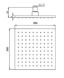 Верхний душ Migliore PALERMO 29670 золото купить в интернет-магазине сантехники Sanbest