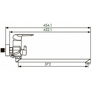 Смеситель для ванны Kaiser Glory 69055 купить в интернет-магазине сантехники Sanbest