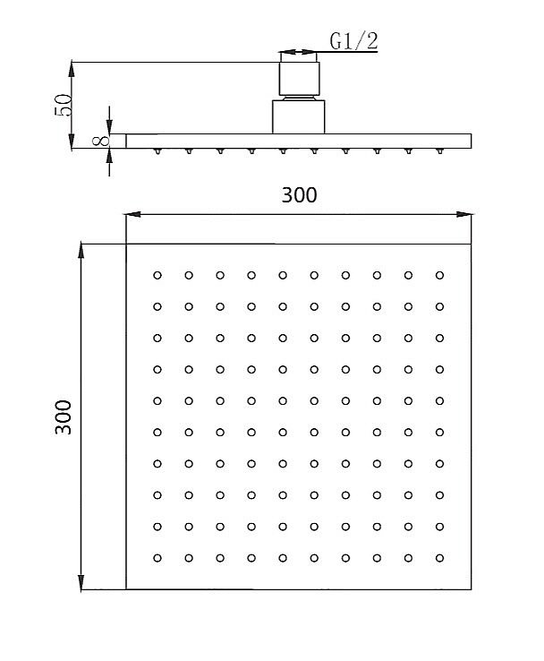 Верхний душ Migliore PALERMO 29670 золото купить в интернет-магазине сантехники Sanbest