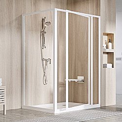 Душевой уголок Ravak Supernova SDOP+PSS 90х80x185 профиль белый/стекло прозрачное купить в интернет-магазине Sanbest