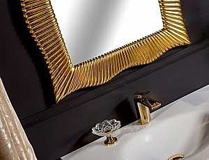 Зеркало Armadi Art Soho с пультом управления золото 70 в ванную от интернет-магазине сантехники Sanbest