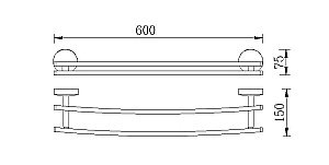 Полотенцедержатель Rush Fiji FI18532 60 cm купить в интернет-магазине сантехники Sanbest