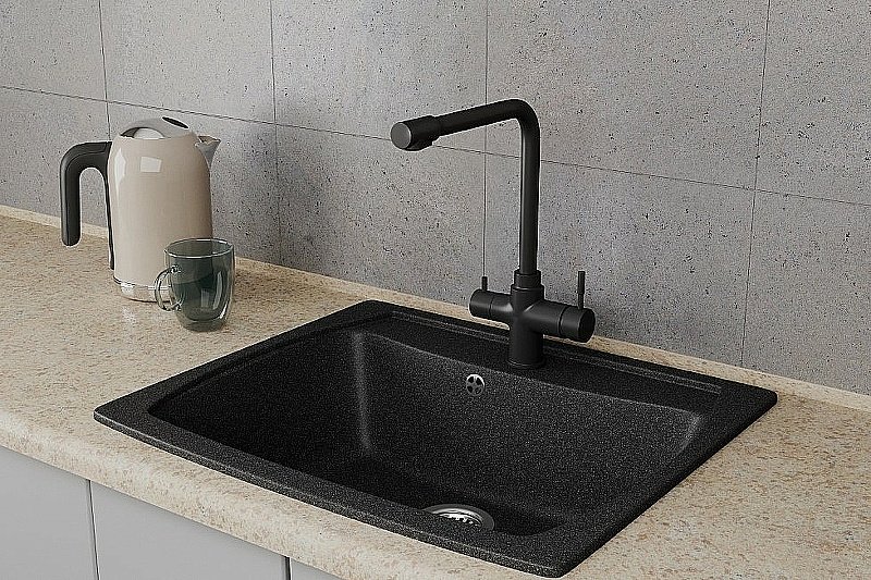 Смеситель для кухни Rush MS9035-33Black купить в интернет-магазине сантехники Sanbest