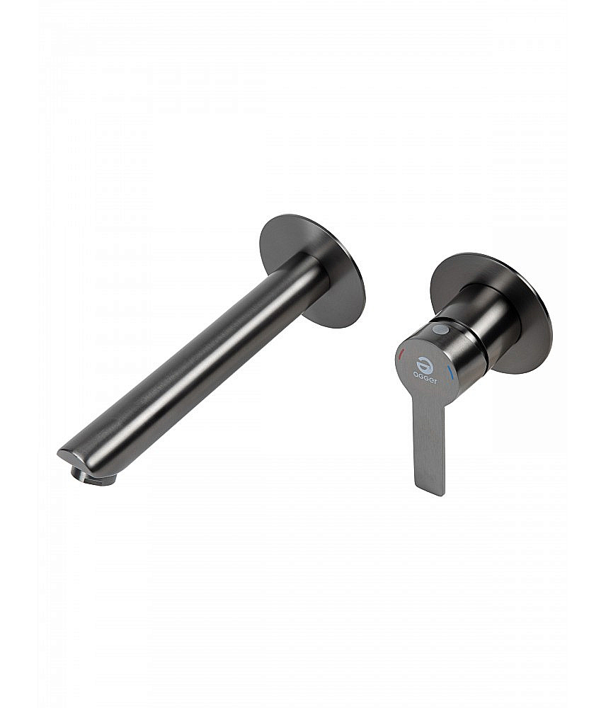 Cмеситель для раковины Agger Easy A3172255 оружейная сталь матовая купить в интернет-магазине сантехники Sanbest
