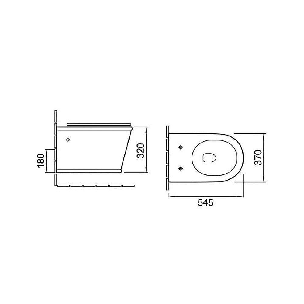 Унитаз подвесной Vincea Bordo VT1-16 безободковый, с крышкой микролифт купить в интернет-магазине Sanbest
