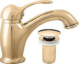 Смеситель для раковины RAV-Slezak LABE L027.5KZ золото купить в интернет-магазине сантехники Sanbest