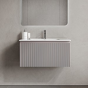 Тумба с раковиной Sancos Snob R 1.0 SNR1.080SM/CN7005 Doha Soft для ванной в интернет-магазине Sanbest