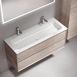 Тумба с раковиной Sancos Marmi 2.0 MR2.0120EG дуб галифакс натуральный для ванной в интернет-магазине Sanbest