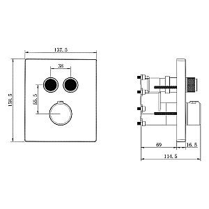 Душевая система Vincea Inspire VSFW-3I21MT1RCH хром купить в интернет-магазине сантехники Sanbest