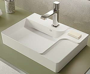 Накладная раковина CREAVIT Ruby 60х45 RB063-00MB42E-0000 жемчужно-белая матовая купить в интернет-магазине Sanbest