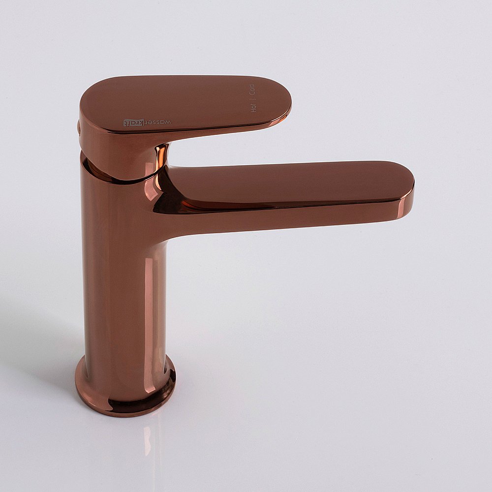 Смеситель для раковины WasserKRAFT Asphe 7700 7703 розовое золото купить в интернет-магазине сантехники Sanbest