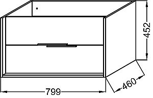 Тумба с раковиной Jacob Delafon VIVIENNE 80 белая для ванной в интернет-магазине Sanbest