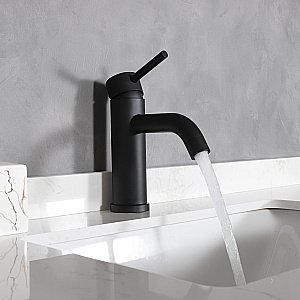 Смеситель для раковины Gid Inga SS096-BM-K черный матовый купить в интернет-магазине сантехники Sanbest